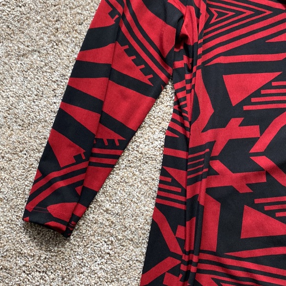 Red and black Karen Kane blouse - Picture 3 of 5